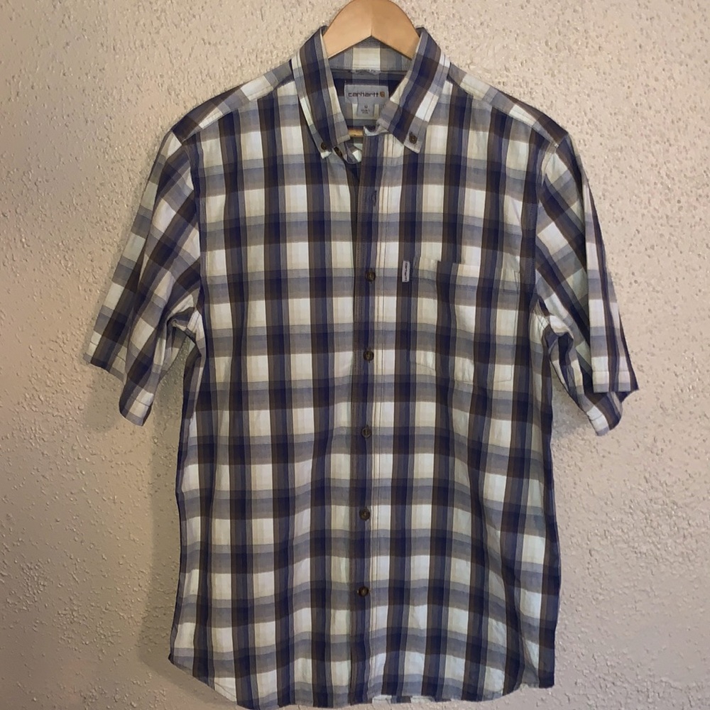 Carhartt mens relaxed fit short sleeve button up